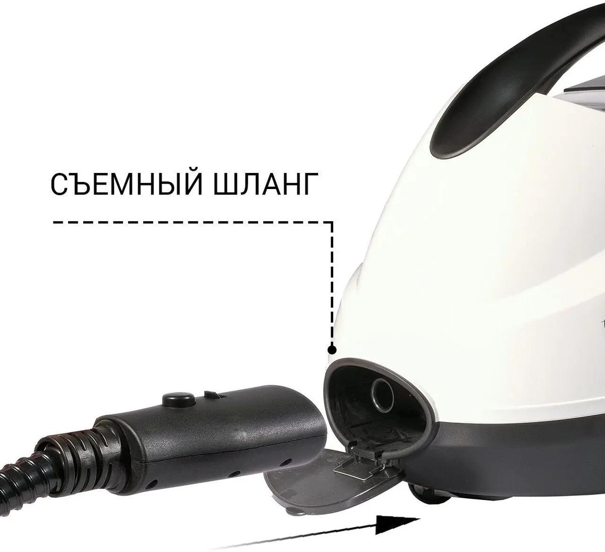 Пароочиститель Bort BDR-2500-RR-Iron,  белый/черный [93410075]